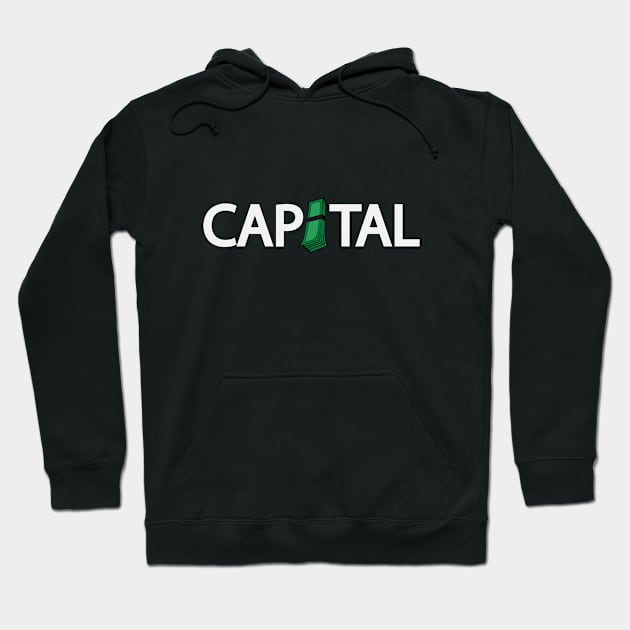 Capital having capital artistic design Hoodie by DinaShalash